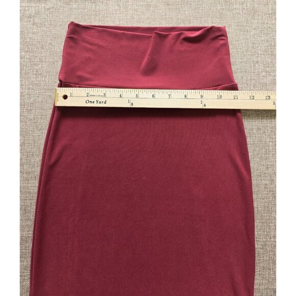 Women Thick Knit Pencil Skirt Knee Length Stretch Elastic High Waist - Picture 7 of 13